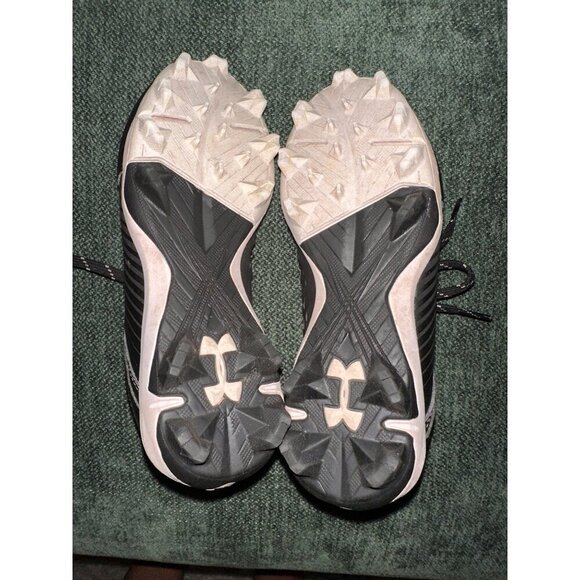 Under Armour Leadoff Low RM Black/Black 3025600-001 Youth Cleats 1.5Y - Picture 7 of 10